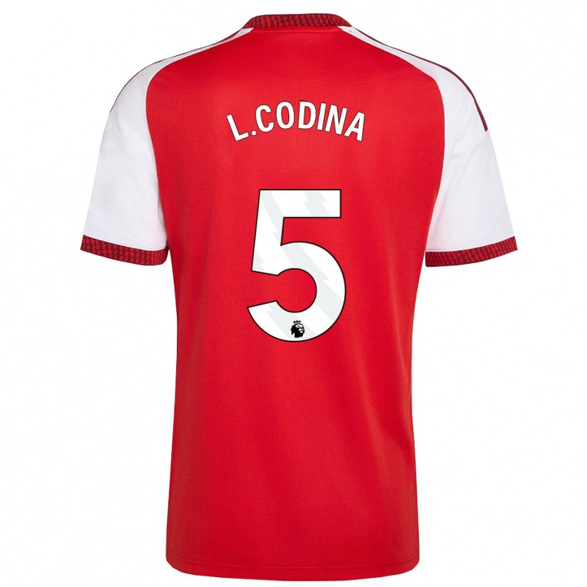 Danxen Män Laia Codina #5 Röd Vit Svart Hemmatröja Matchtröjor 2026/27 Tröjor T-Tröja