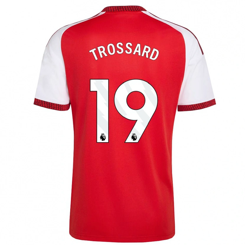 Danxen Män Leandro Trossard #19 Röd Vit Svart Hemmatröja Matchtröjor 2026/27 Tröjor T-Tröja