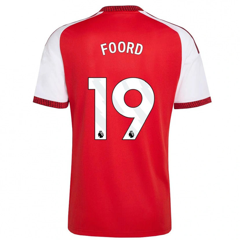 Danxen Män Caitlin Foord #19 Röd Vit Svart Hemmatröja Matchtröjor 2026/27 Tröjor T-Tröja