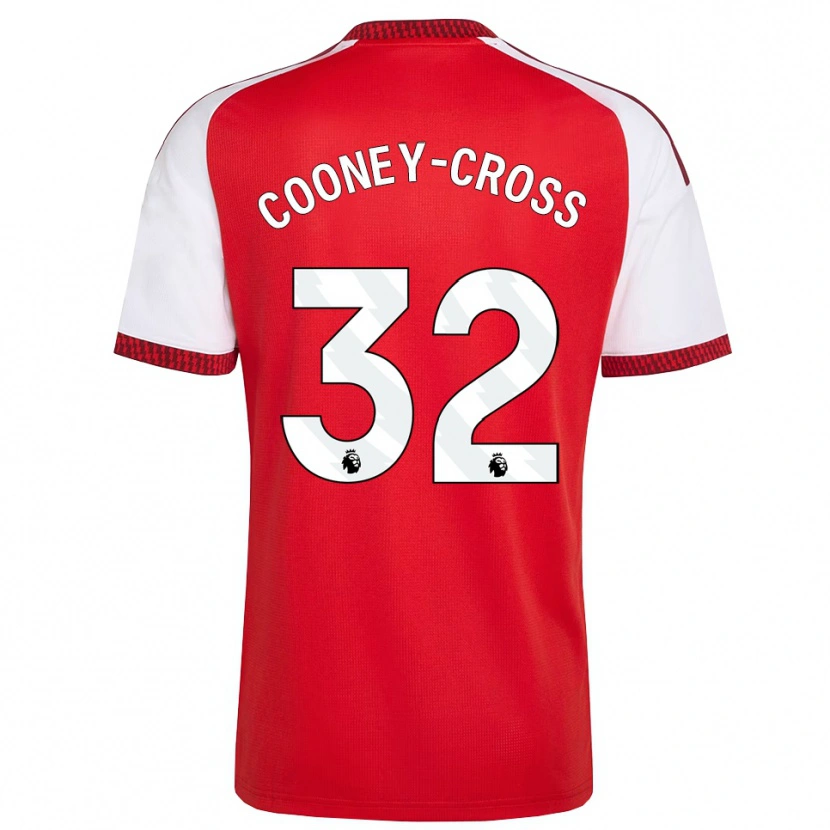 Danxen Män Kyra Cooney-Cross #32 Röd Vit Svart Hemmatröja Matchtröjor 2026/27 Tröjor T-Tröja