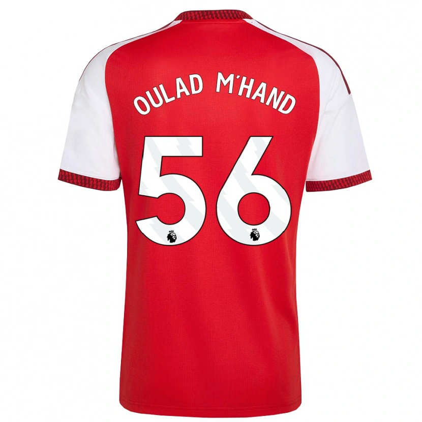 Danxen Män Salah-Eddine Oulad M'hand #56 Röd Vit Svart Hemmatröja Matchtröjor 2026/27 Tröjor T-Tröja