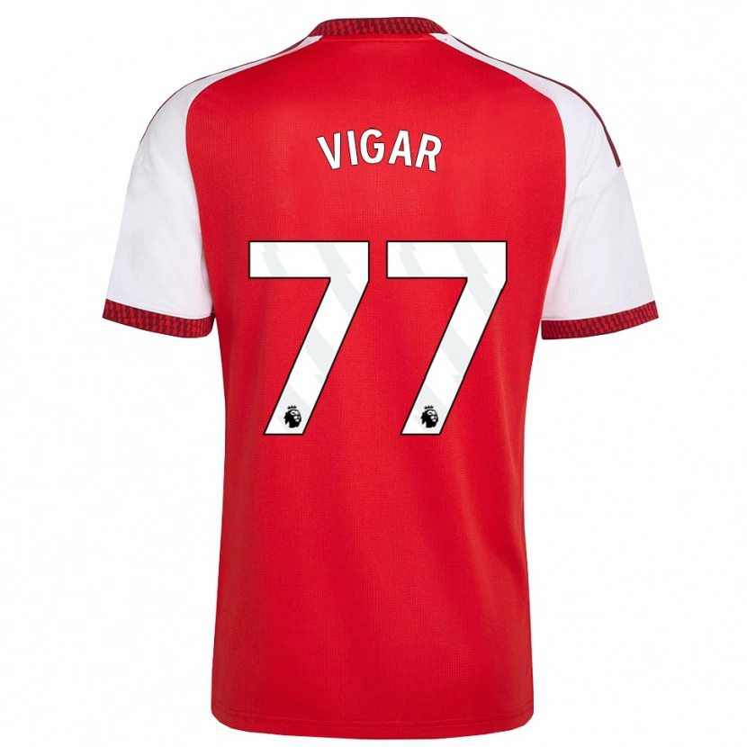 Danxen Män Billy Vigar #77 Röd Vit Svart Hemmatröja Matchtröjor 2026/27 Tröjor T-Tröja