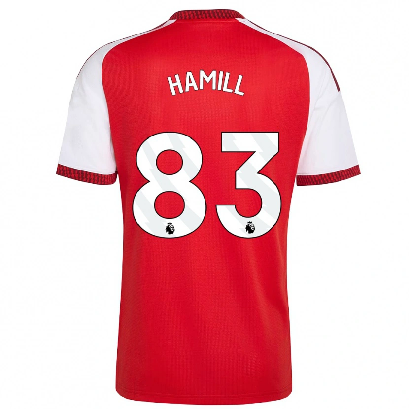 Danxen Män Callan Hamill #83 Röd Vit Svart Hemmatröja Matchtröjor 2026/27 Tröjor T-Tröja