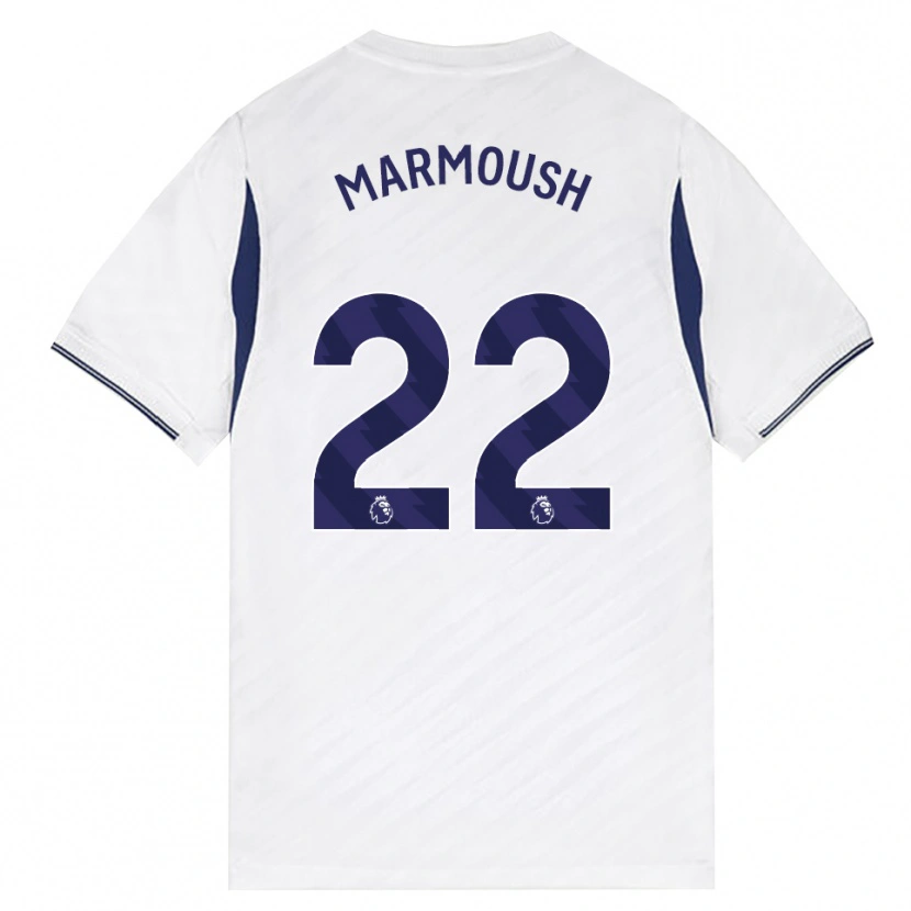 Danxen Män Omar Marmoush #22 Vit Röd Lila Hemmatröja Matchtröjor 2026/27 Tröjor T-Tröja