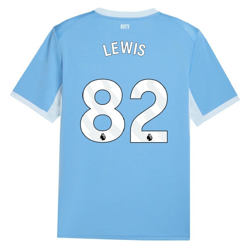 Danxen Män Rico Lewis #82 Ljus Himmelsblå Vit Hemmatröja Matchtröjor 2026/27 Tröjor T-Tröja