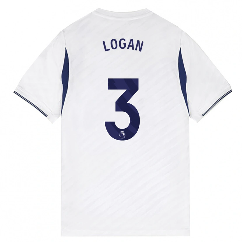 Danxen Män Calum Logan #3 Vit Röd Lila Hemmatröja Matchtröjor 2026/27 Tröjor T-Tröja