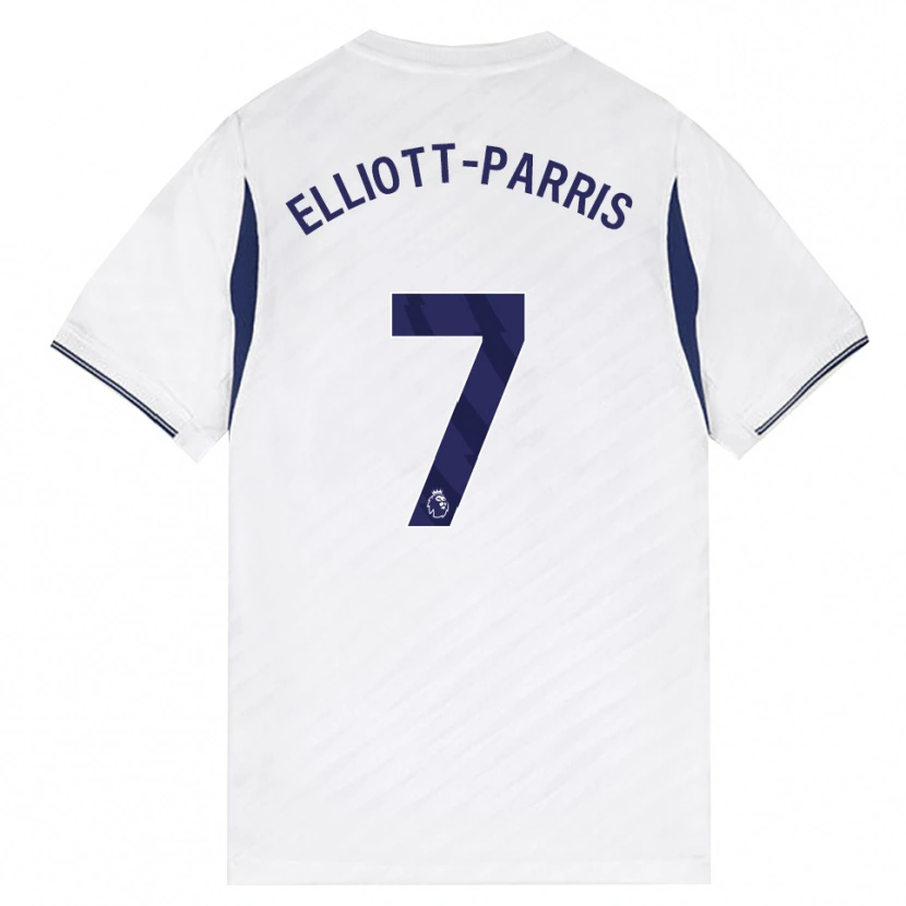 Danxen Män Reiss Elliott-Parris #7 Vit Röd Lila Hemmatröja Matchtröjor 2026/27 Tröjor T-Tröja