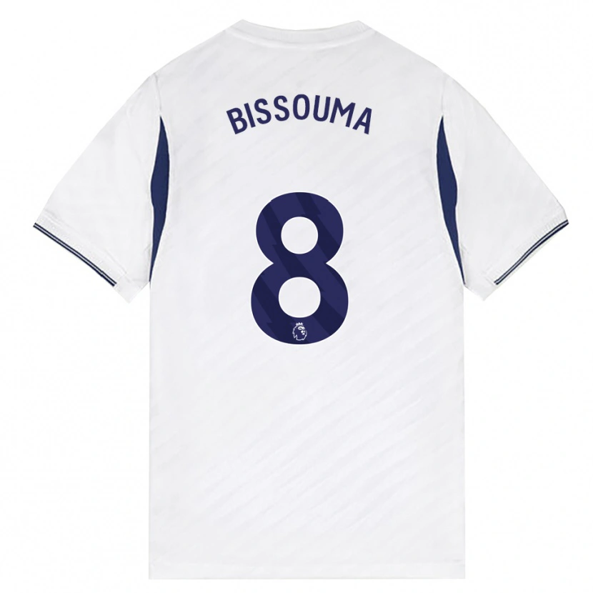 Danxen Män Yves Bissouma #8 Vit Röd Lila Hemmatröja Matchtröjor 2026/27 Tröjor T-Tröja