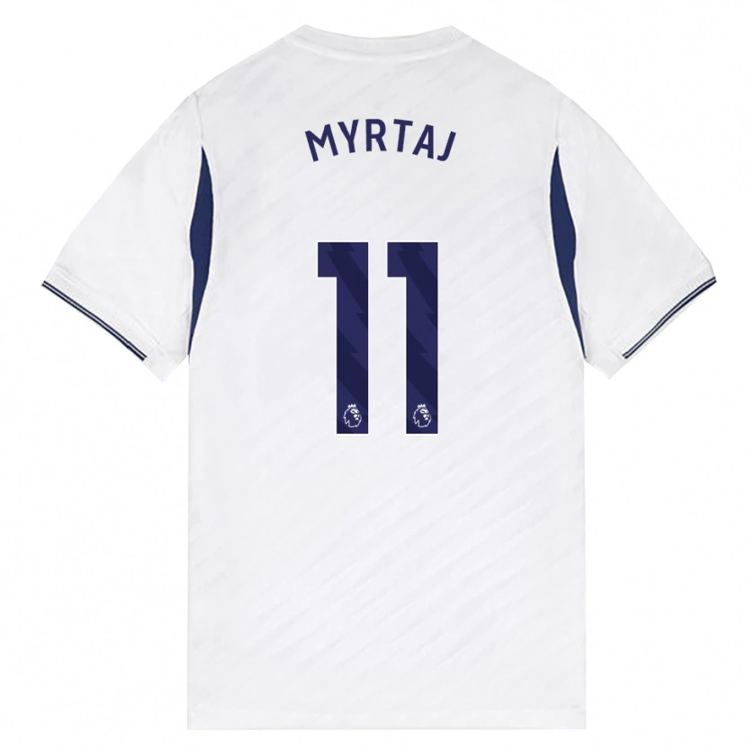 Danxen Män Leon Myrtaj #11 Vit Röd Lila Hemmatröja Matchtröjor 2026/27 Tröjor T-Tröja