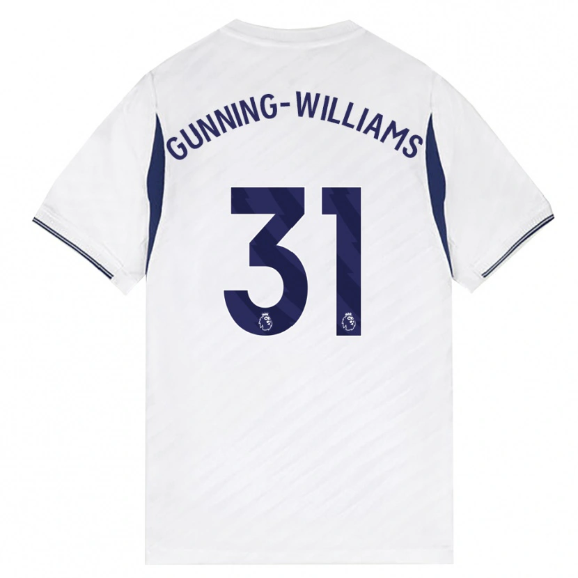 Danxen Män Lenna Gunning-Williams #31 Vit Röd Lila Hemmatröja Matchtröjor 2026/27 Tröjor T-Tröja