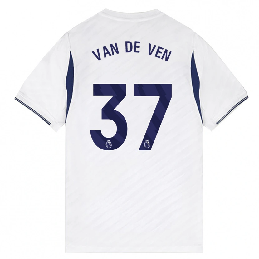 Danxen Män Micky Van De Ven #37 Vit Röd Lila Hemmatröja Matchtröjor 2026/27 Tröjor T-Tröja