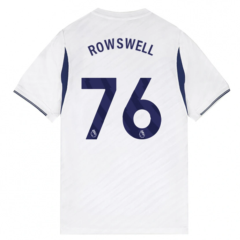 Danxen Män James Rowswell #76 Vit Röd Lila Hemmatröja Matchtröjor 2026/27 Tröjor T-Tröja