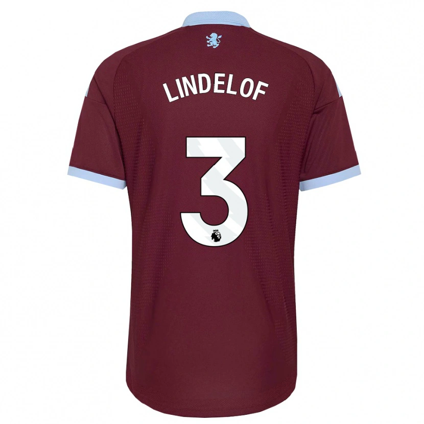Danxen Män Victor Lindelöf #3 Kornblå Vinröd Hemmatröja Matchtröjor 2026/27 Tröjor T-Tröja