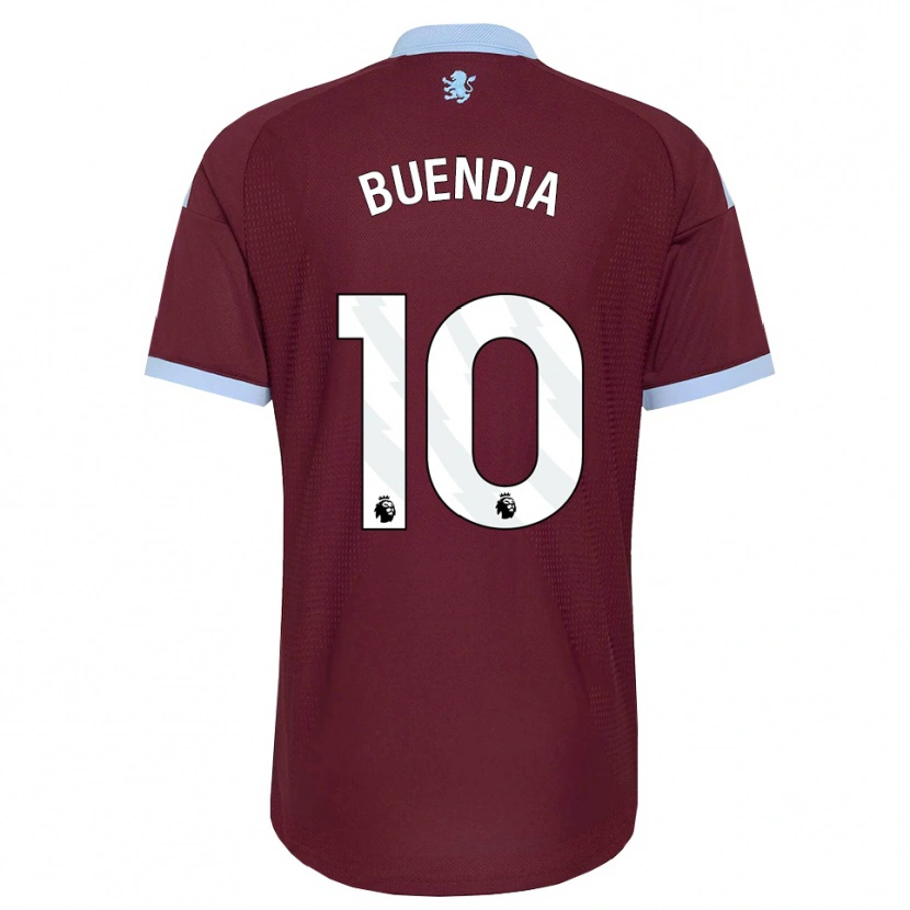 Danxen Män Emiliano Buendía #10 Kornblå Vinröd Hemmatröja Matchtröjor 2026/27 Tröjor T-Tröja