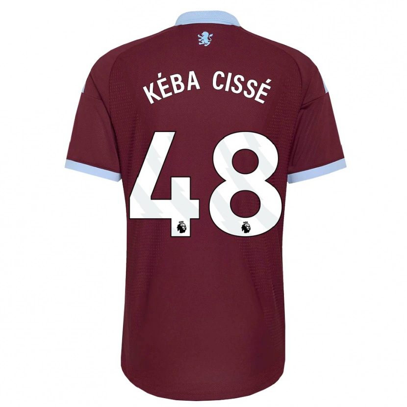 Danxen Män Modou Kéba Cissé #48 Kornblå Vinröd Hemmatröja Matchtröjor 2026/27 Tröjor T-Tröja