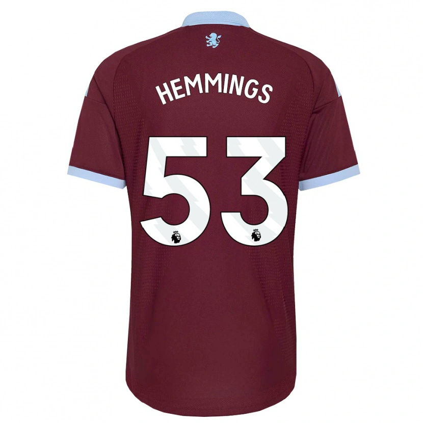 Danxen Män George Hemmings #53 Kornblå Vinröd Hemmatröja Matchtröjor 2026/27 Tröjor T-Tröja