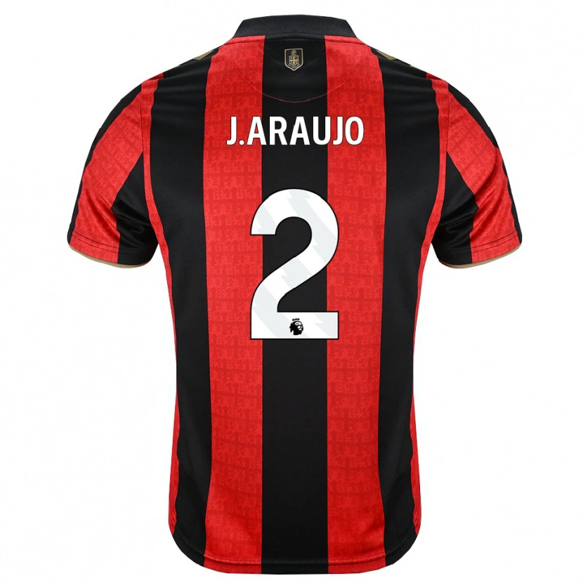 Danxen Män Julián Araujo #2 Gyllene Röd Svart Hemmatröja Matchtröjor 2026/27 Tröjor T-Tröja