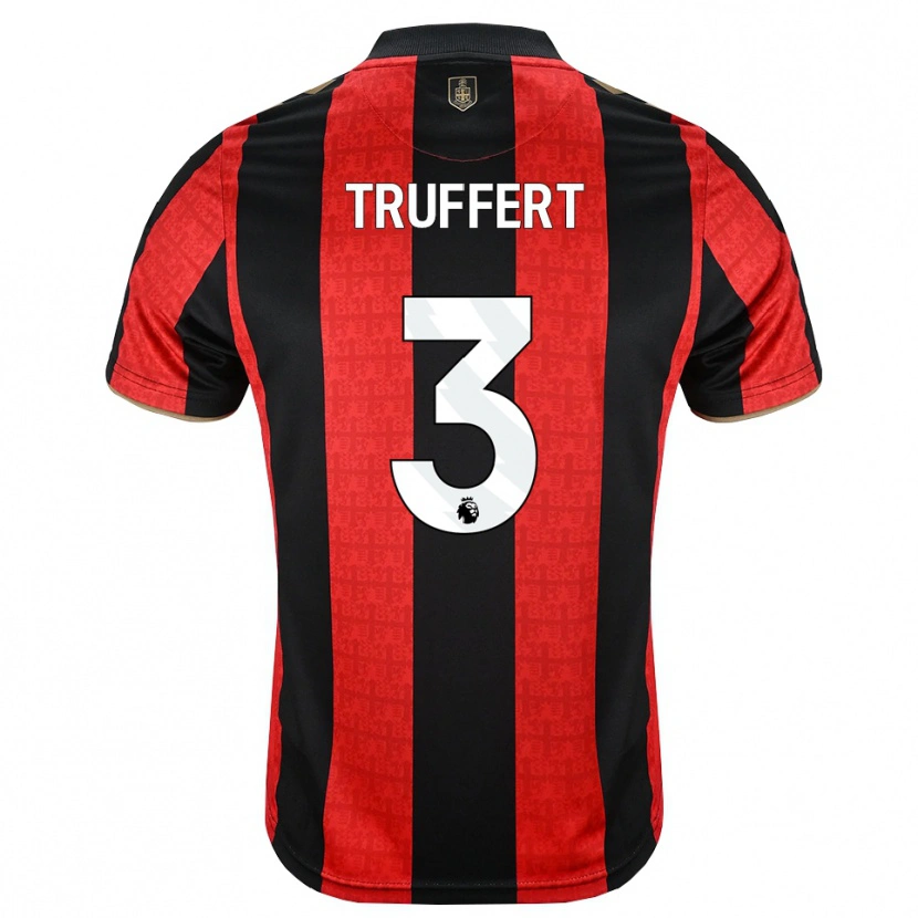 Danxen Män Adrien Truffert #3 Gyllene Röd Svart Hemmatröja Matchtröjor 2026/27 Tröjor T-Tröja
