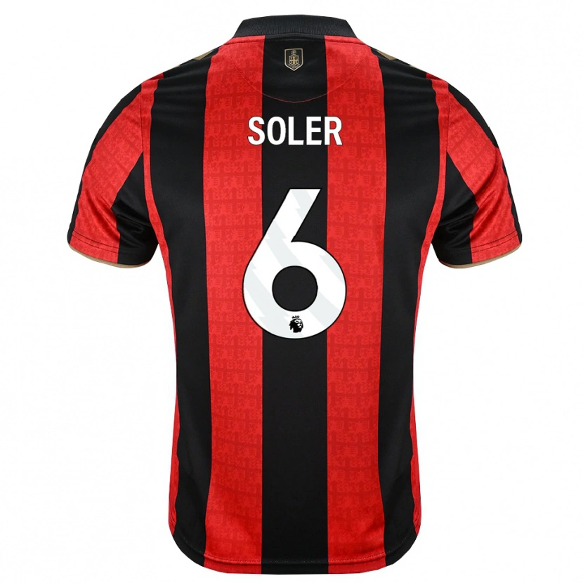 Danxen Män Julio Soler #6 Gyllene Röd Svart Hemmatröja Matchtröjor 2026/27 Tröjor T-Tröja