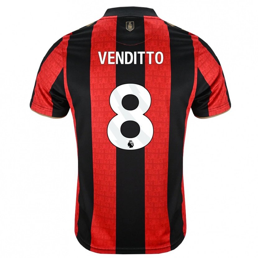 Danxen Män Olivia Venditto #8 Gyllene Röd Svart Hemmatröja Matchtröjor 2026/27 Tröjor T-Tröja
