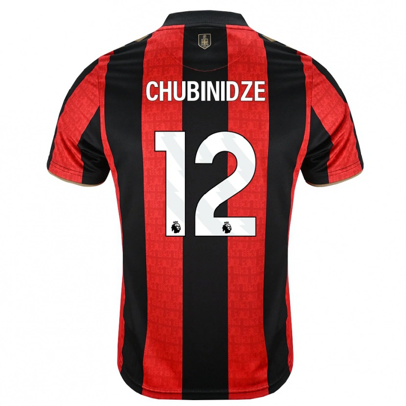Danxen Män George Chubinidze #12 Gyllene Röd Svart Hemmatröja Matchtröjor 2026/27 Tröjor T-Tröja