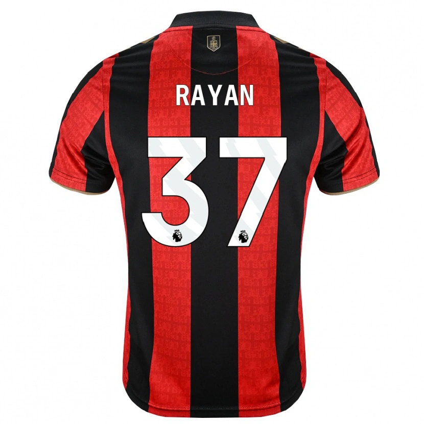 Danxen Män Rayan Vitor Simplício Rocha #37 Gyllene Röd Svart Hemmatröja Matchtröjor 2026/27 Tröjor T-Tröja