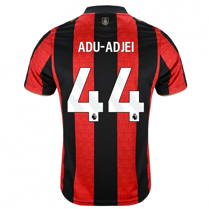 Danxen Män Daniel Adu-Adjei #44 Gyllene Röd Svart Hemmatröja Matchtröjor 2026/27 Tröjor T-Tröja