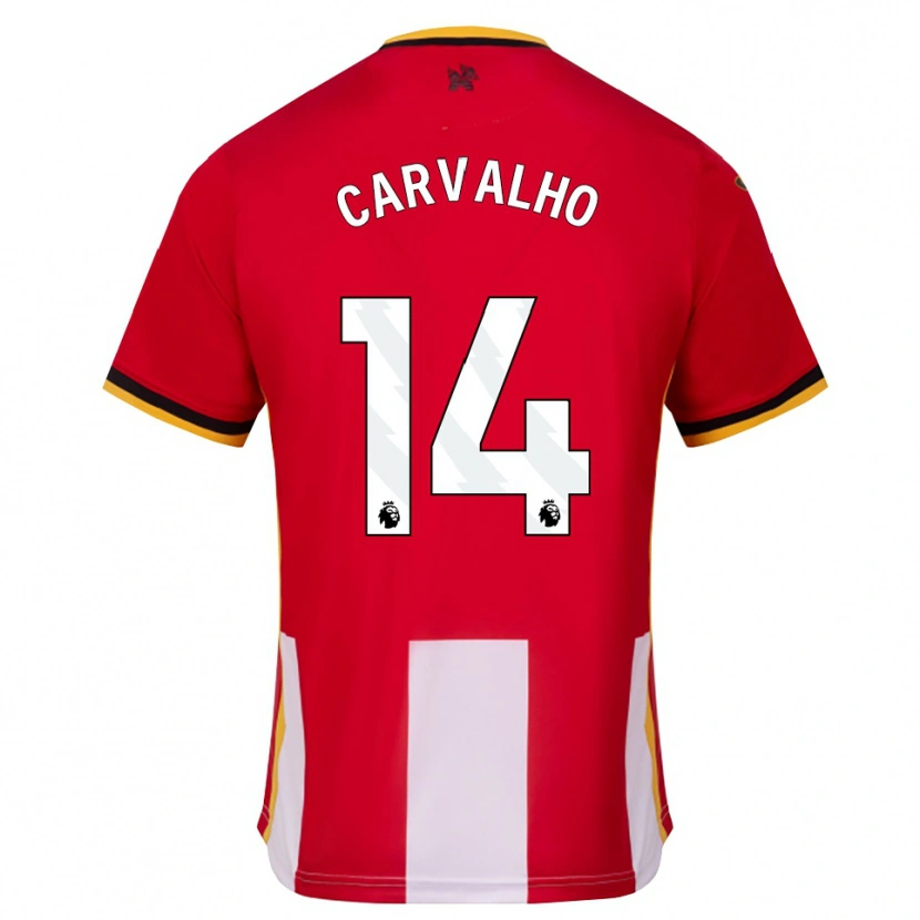 Danxen Män Fábio Carvalho #14 Gul Svart Röd Hemmatröja Matchtröjor 2026/27 Tröjor T-Tröja