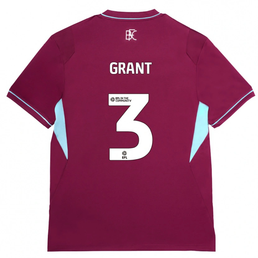 Danxen Män Bradley Grant #3 Vinröd Grön Hemmatröja Matchtröjor 2026/27 Tröjor T-Tröja