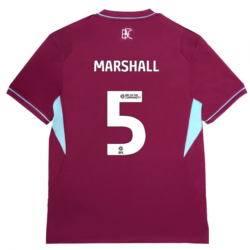 Danxen Män Georgia Marshall #5 Vinröd Grön Hemmatröja Matchtröjor 2026/27 Tröjor T-Tröja
