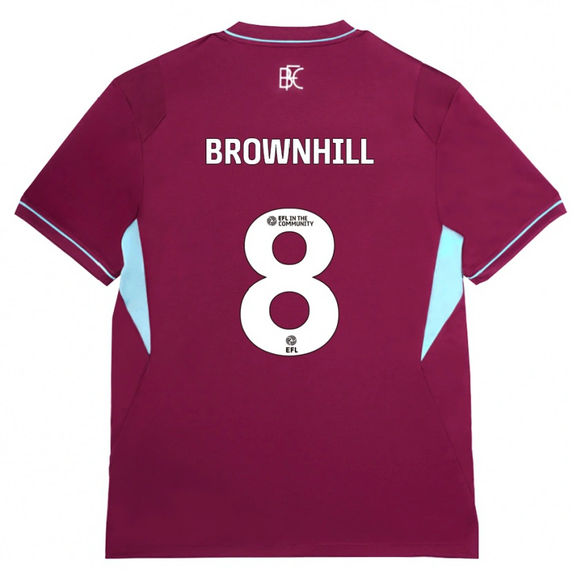 Danxen Män Josh Brownhill #8 Vinröd Grön Hemmatröja Matchtröjor 2026/27 Tröjor T-Tröja