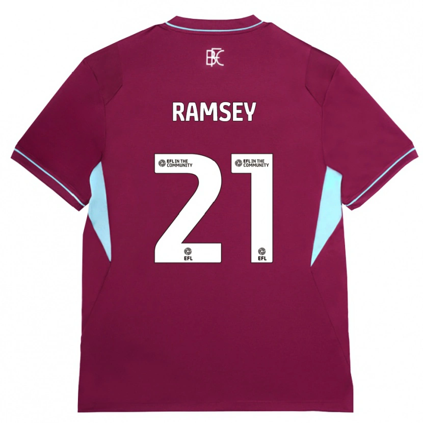 Danxen Män Aaron Ramsey #21 Vinröd Grön Hemmatröja Matchtröjor 2026/27 Tröjor T-Tröja