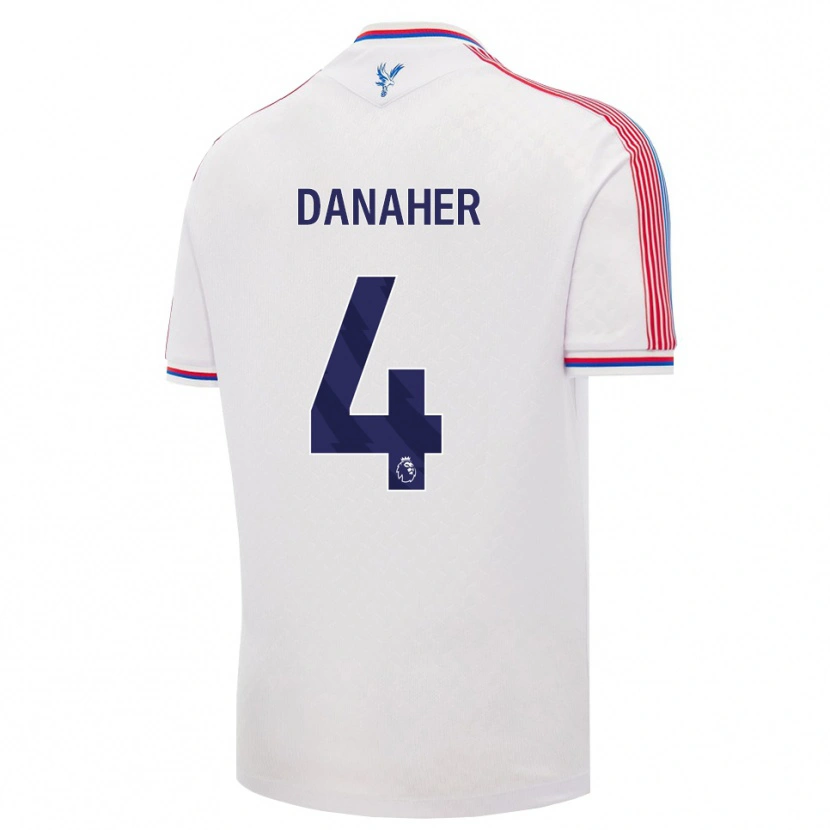 Danxen Män Euan Danaher #4 Vit Röd Blå Hemmatröja Matchtröjor 2026/27 Tröjor T-Tröja