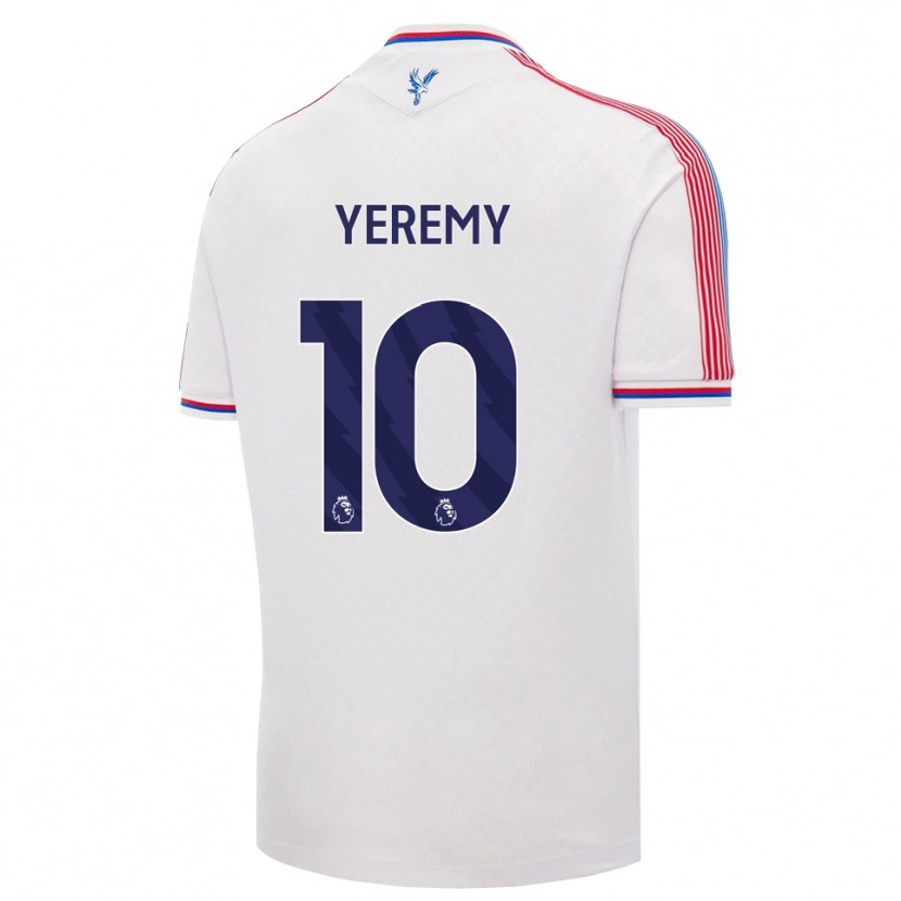 Danxen Män Yéremy Pino #10 Vit Röd Blå Hemmatröja Matchtröjor 2026/27 Tröjor T-Tröja