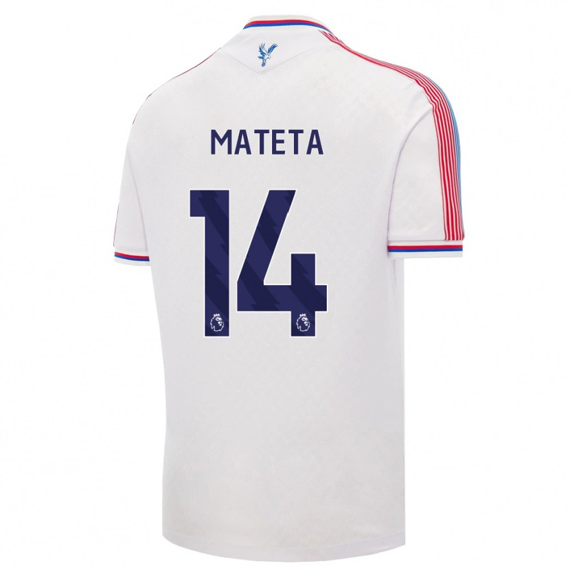 Danxen Män Jean-Philippe Mateta #14 Vit Röd Blå Hemmatröja Matchtröjor 2026/27 Tröjor T-Tröja