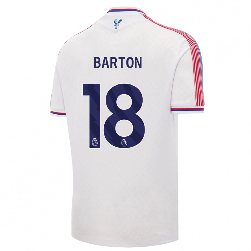 Danxen Män Kirsty Barton #18 Vit Röd Blå Hemmatröja Matchtröjor 2026/27 Tröjor T-Tröja