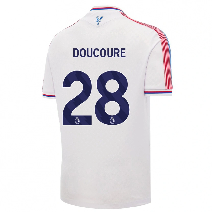 Danxen Män Cheick Doucouré #28 Vit Röd Blå Hemmatröja Matchtröjor 2026/27 Tröjor T-Tröja