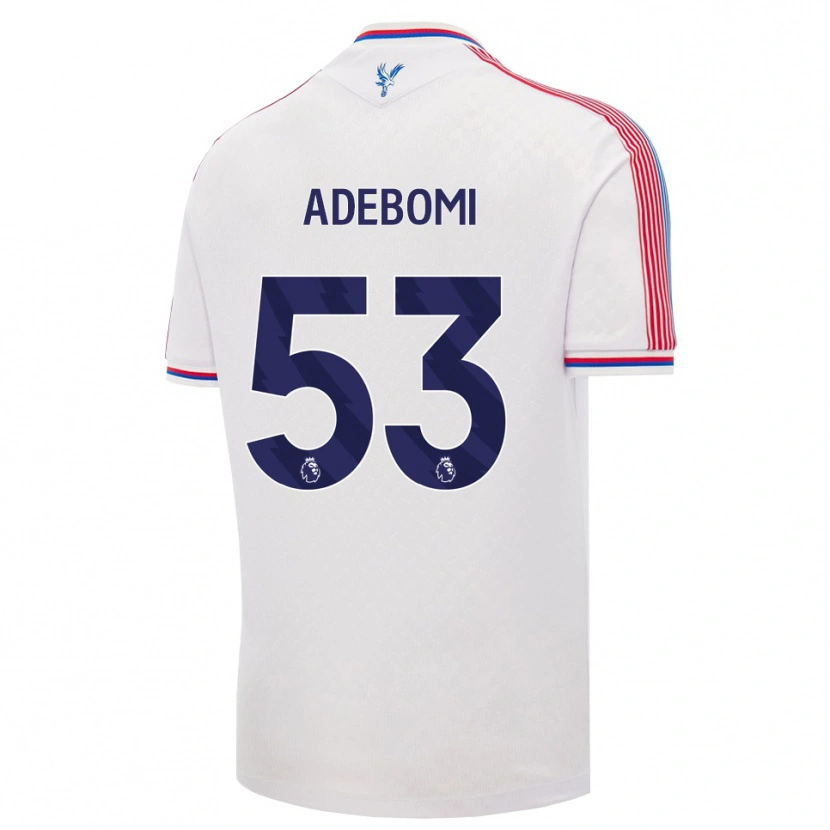 Danxen Män Ademola Ola Adebomi #53 Vit Röd Blå Hemmatröja Matchtröjor 2026/27 Tröjor T-Tröja