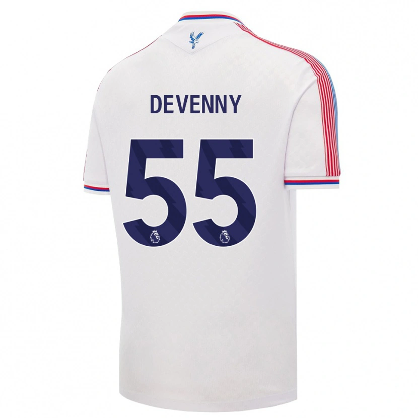 Danxen Män Justin Devenny #55 Vit Röd Blå Hemmatröja Matchtröjor 2026/27 Tröjor T-Tröja
