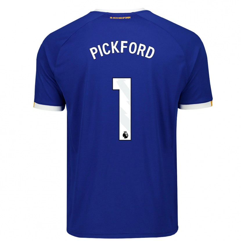 Danxen Män Jordan Pickford #1 Blå Vit Gul Hemmatröja Matchtröjor 2026/27 Tröjor T-Tröja
