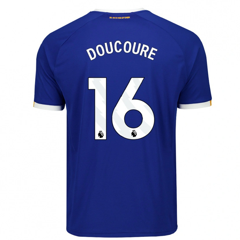 Danxen Män Abdoulaye Doucoure #16 Blå Vit Gul Hemmatröja Matchtröjor 2026/27 Tröjor T-Tröja