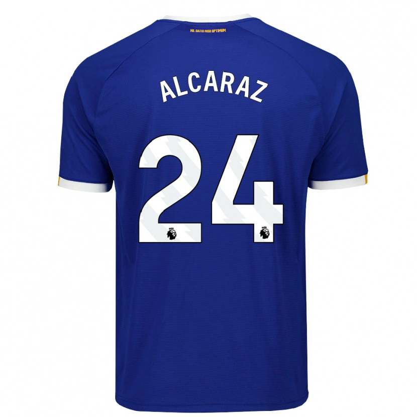 Danxen Män Carlos Alcaraz #24 Blå Vit Gul Hemmatröja Matchtröjor 2026/27 Tröjor T-Tröja