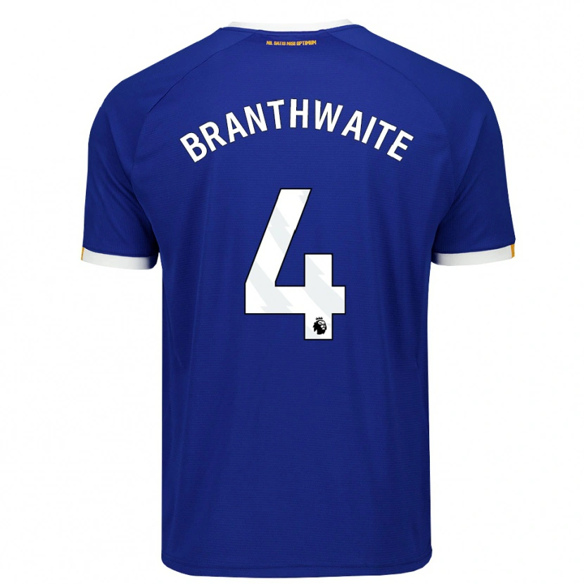 Danxen Män Jarrad Branthwaite #4 Blå Vit Gul Hemmatröja Matchtröjor 2026/27 Tröjor T-Tröja