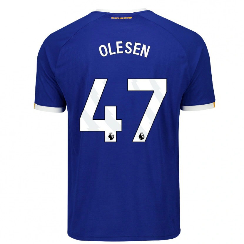 Danxen Män Karoline Olesen #47 Blå Vit Gul Hemmatröja Matchtröjor 2026/27 Tröjor T-Tröja