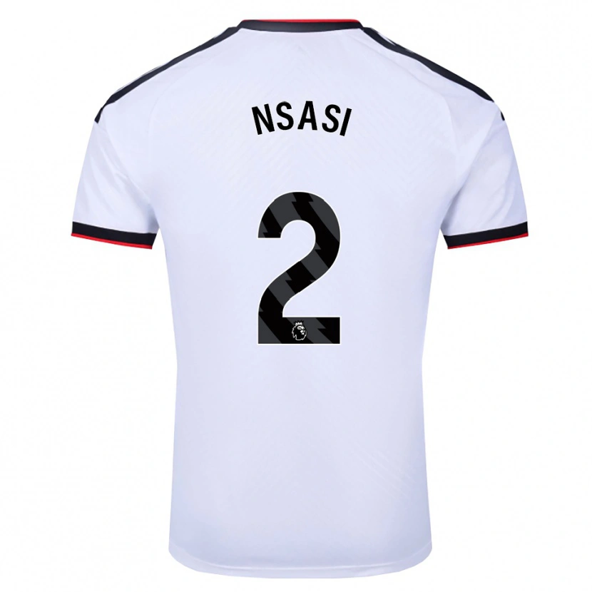 Danxen Män Eddy Nsasi #2 Vit Svart Röd Hemmatröja Matchtröjor 2026/27 Tröjor T-Tröja