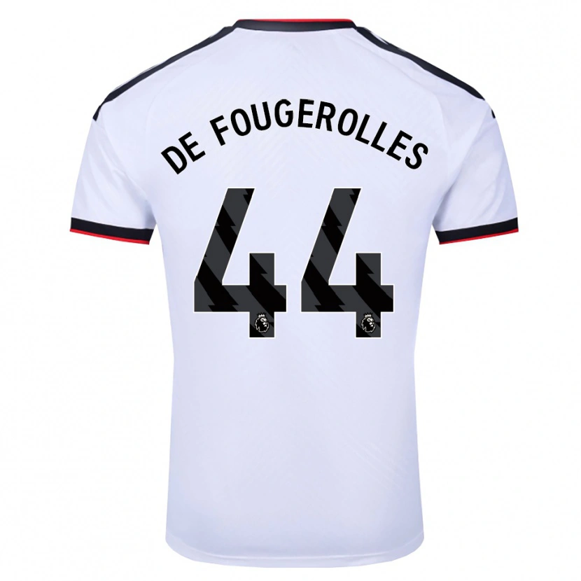 Danxen Män Luc De Fougerolles #44 Vit Svart Röd Hemmatröja Matchtröjor 2026/27 Tröjor T-Tröja