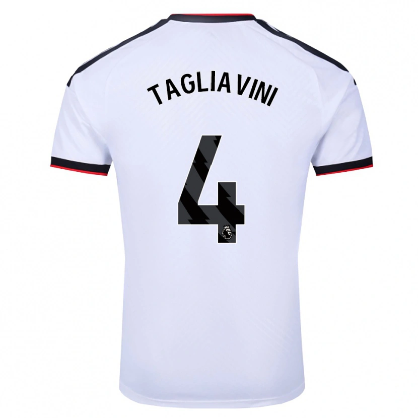 Danxen Män Ella Tagliavini #4 Vit Svart Röd Hemmatröja Matchtröjor 2026/27 Tröjor T-Tröja