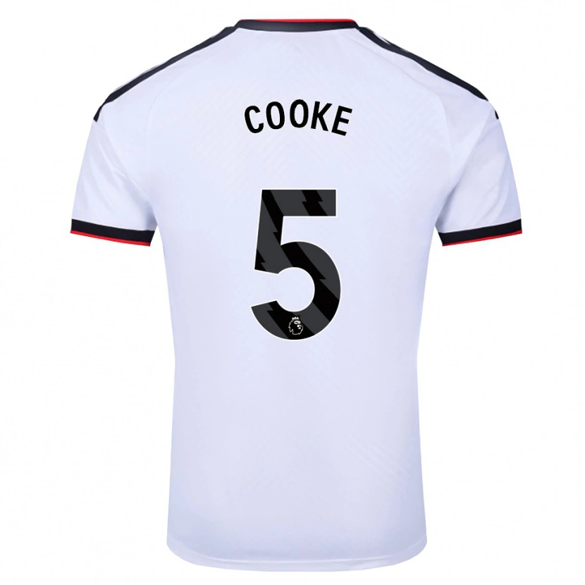 Danxen Män Logan Cooke #5 Vit Svart Röd Hemmatröja Matchtröjor 2026/27 Tröjor T-Tröja