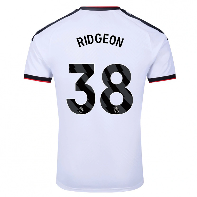 Danxen Män Seth Ridgeon #38 Vit Svart Röd Hemmatröja Matchtröjor 2026/27 Tröjor T-Tröja