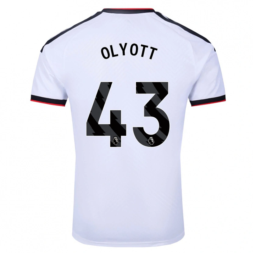 Danxen Män Tom Olyott #43 Vit Svart Röd Hemmatröja Matchtröjor 2026/27 Tröjor T-Tröja
